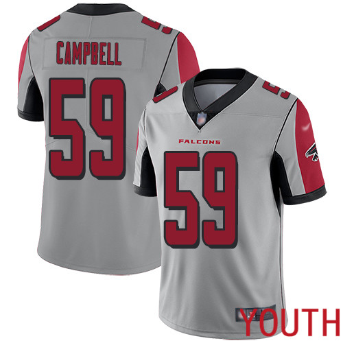 Atlanta Falcons Limited Silver Youth De Vondre Campbell Jersey NFL Football #59 Inverted Legend